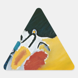 Kandinsky Impression III Concert Abstract schilder Driehoek Sticker