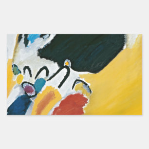 Kandinsky Impression III Concert Abstract schilder Rechthoekige Sticker