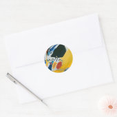 Kandinsky Impression III Concert Abstract schilder Ronde Sticker (Envelop)