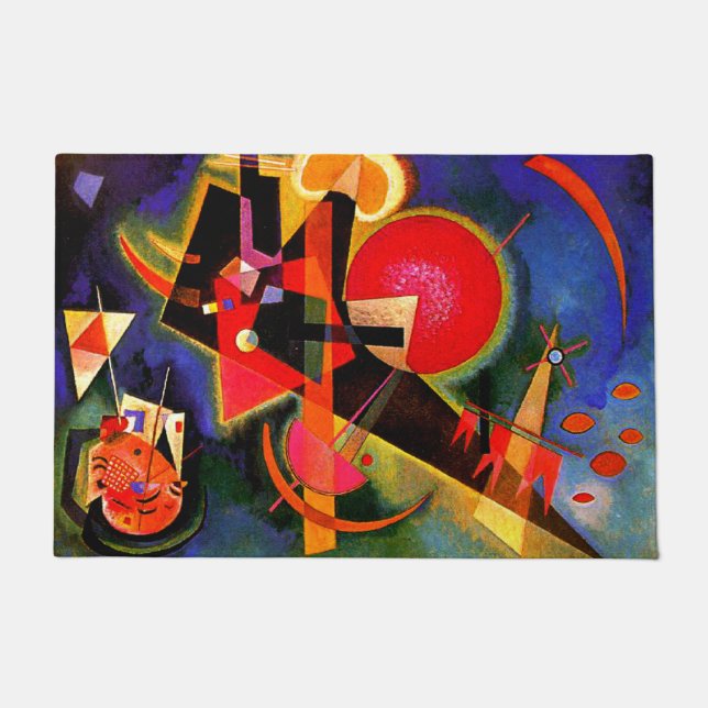 Kandinsky - in blauw deurmat (Voorkant)