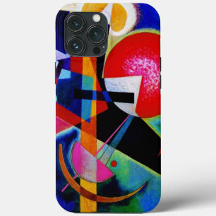 Kandinsky in Blue Abstract Painting iPhone 13 Pro Max Hoesje