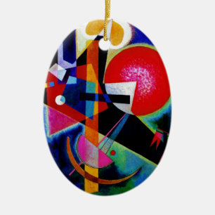 Kandinsky in Blue Abstract Painting Keramisch Ornament