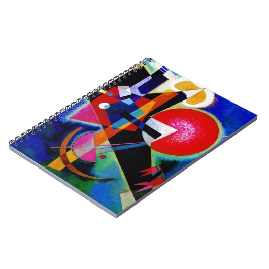 Kandinsky in Blue Abstract Painting Notitieboek (Linkerzijde)