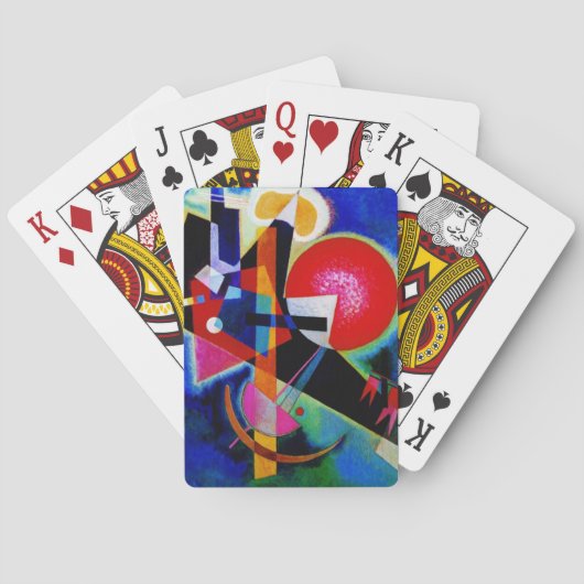 Kandinsky in Blue Abstract Painting Speelkaarten (Achterkant)