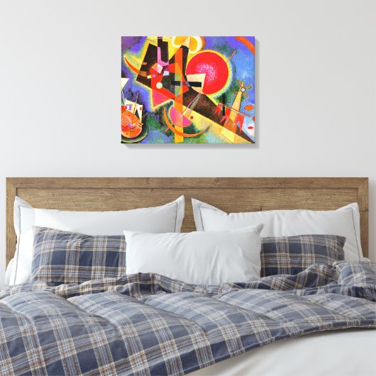 Kandinsky - In Blue, abstracte kunst, Canvas Afdruk (Insitu (Slaapkamer))
