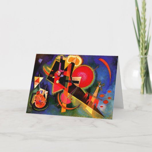 Kandinsky - In Blue, beroemd kunstwerk Kaart (Voorkant)