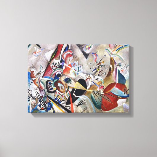 Kandinsky in Gray Canvas Afdruk (Voorkant)