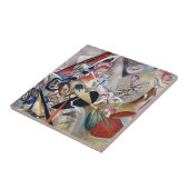 Kandinsky in Grey Tile Tegeltje (Zijkant)