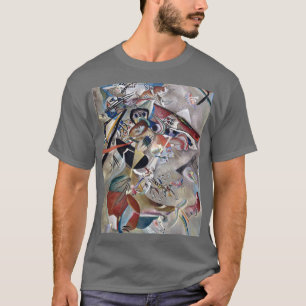 Kandinsky in grijs Abstract kunstwerk donkergrijs T-shirt
