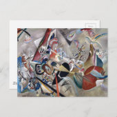 Kandinsky in het Abstracte grijze kunstwerk Briefkaart (Voorkant / Achterkant)