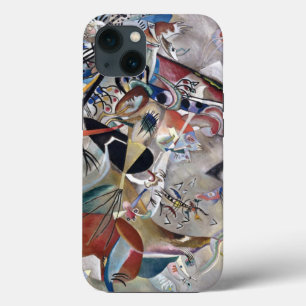 Kandinsky in het Abstracte grijze kunstwerk iPhone 13 Hoesje