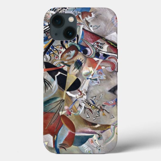 Kandinsky in het Abstracte grijze kunstwerk Case-Mate iPhone Case (Achterkant)