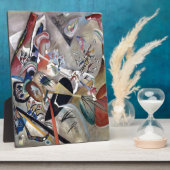 Kandinsky in het Abstracte grijze kunstwerk Fotoplaat (Zijkant)