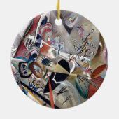 Kandinsky in het Abstracte grijze kunstwerk Keramisch Ornament (Achterkant)