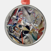 Kandinsky in het Abstracte grijze kunstwerk Metalen Ornament (Voorkant)