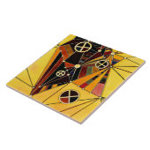 Kandinsky - In het netwerk, Tegeltje (Zijkant)