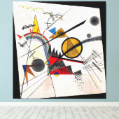 KANDINSKY - IN HET ZWARTE VIERKANT - 1923 - Bauhau Canvas Afdruk (Insitu (Houten vloer))