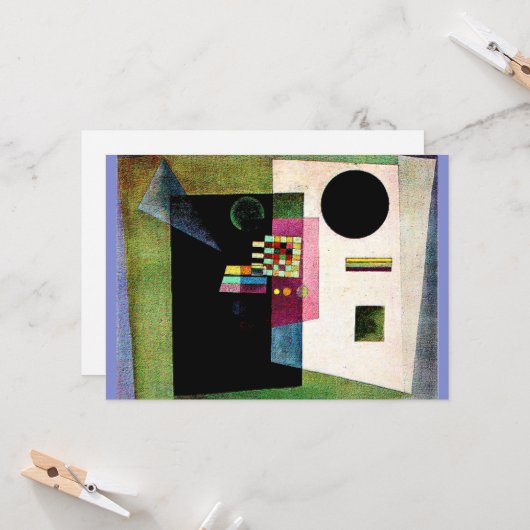 Kandinsky - In rust Kaart (Voorkant / Achterkant in situ)