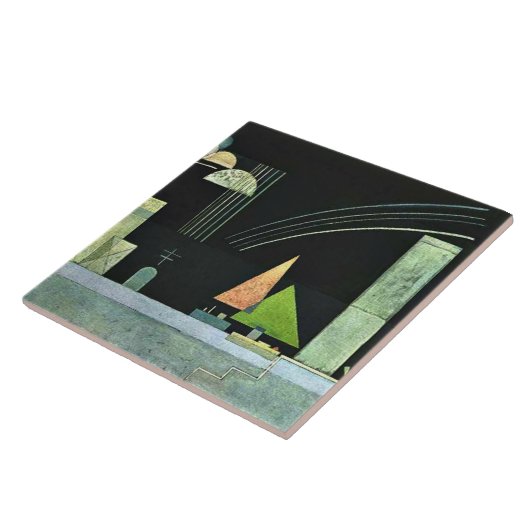 Kandinsky - In rust Tegeltje (Zijkant)