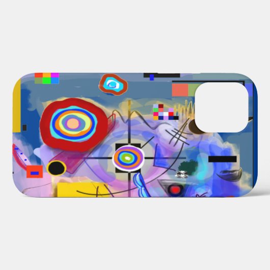 Kandinsky inspiré IPhone 12 Coque (Verso (horizontal))