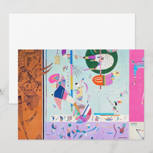 Kandinsky Invitations de pièces diverses (Devant / Derrière)