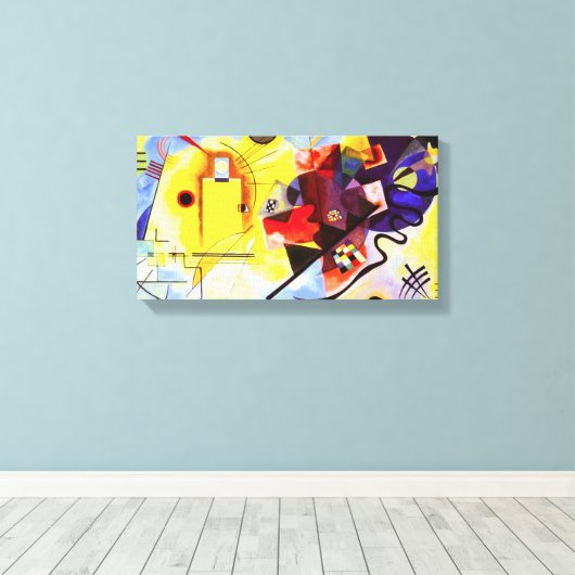 Kandinsky Jaune toile bleu bleu (Insitu (Plancher de Bois))