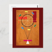 Kandinsky - Jolly, abstract schilderen, Briefkaart (Voorkant / Achterkant)