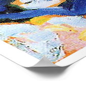 Kandinsky - Kerkhof en pastorie in Kochel Poster (Hoek)