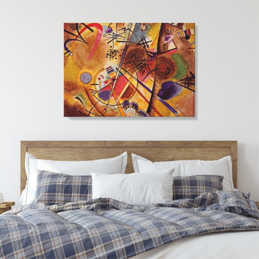Kandinsky - Kleine droom in rood Canvas Afdruk (Insitu (Slaapkamer))