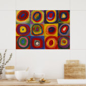 Kandinsky Kleurenstudie van Vormen & Cirkels Poster (Keuken)