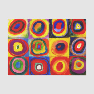 Kandinsky Kleuronderzoek Vierkanten Cirkels Kunst Tissuepapier