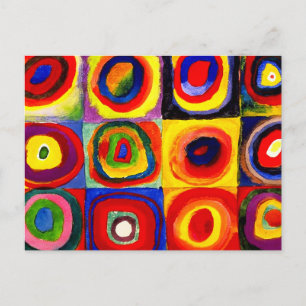Kandinsky Kleuronderzoek Vierkanten Vierkanten Cir Briefkaart