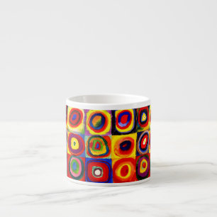 Kandinsky Kleuronderzoek Vierkanten Vierkanten Cir Espresso Kop