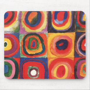 Kandinsky Kleuronderzoek Vierkanten Vierkanten Cir Muismat