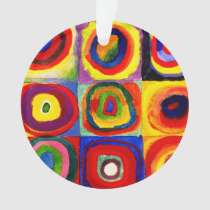 Kandinsky Kleuronderzoek Vierkanten Vierkanten Cir Ornament