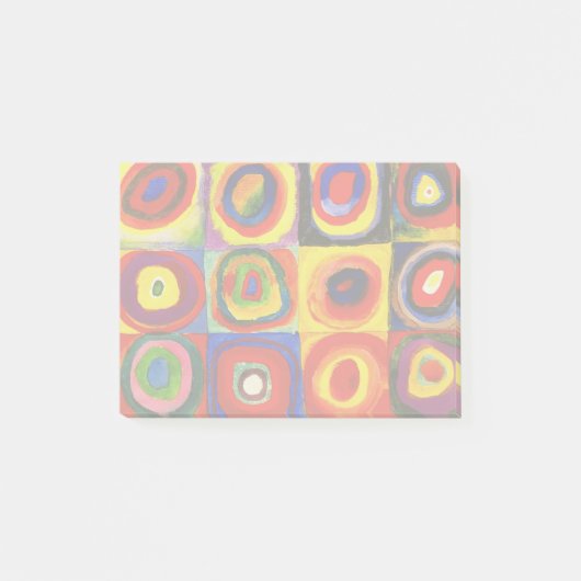 Kandinsky Kleuronderzoek Vierkanten Vierkanten Cir Post-it® Notes (Voorkant)