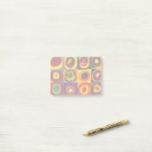 Kandinsky Kleuronderzoek Vierkanten Vierkanten Cir Post-it® Notes (Op bureau)