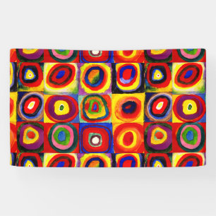 Kandinsky Kleuronderzoek Vierkanten Vierkanten Cir Spandoek