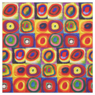 Kandinsky Kleuronderzoek Vierkanten Vierkanten Cir Stof
