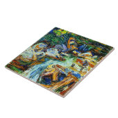 Kandinsky - Kochel - Waterval II Tegeltje (Zijkant)