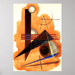 Kandinsky - Koppig Bruin Poster