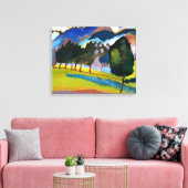 Kandinsky - Landschap met glooiende heuvels Canvas Afdruk (Insitu (Woonkamer))