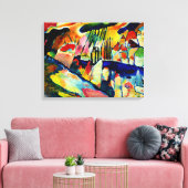 Kandinsky - Landschap met Regen Canvas Afdruk (Insitu (Woonkamer))