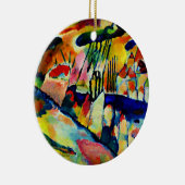 Kandinsky - Landschap met Regen Keramisch Ornament (Rechts)