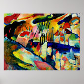 Kandinsky - Landschap met Regen Poster (Voorkant)