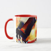 Kandinsky - Landschap met Rode Spots Mok (Links)