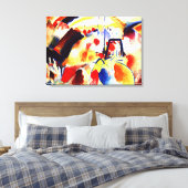 Kandinsky - Landschap met rode vlekken Canvas Afdruk (Insitu (Slaapkamer))