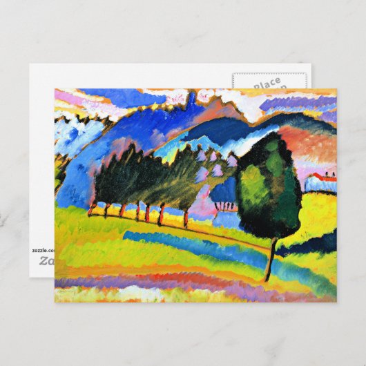 Kandinsky - Landschap met Rolling Hills Briefkaart (Voorkant / Achterkant)