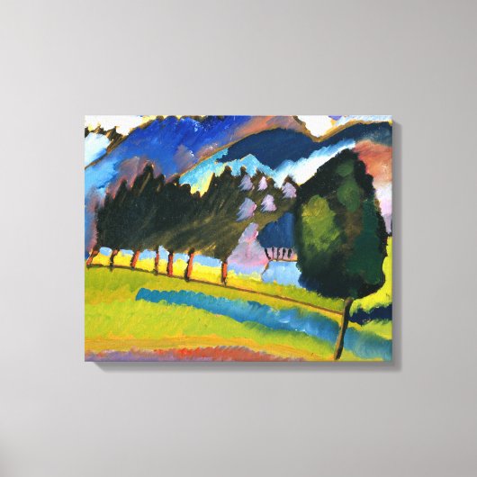 Kandinsky - Landschap met Rolling Hills Canvas Afdruk (Voorkant)