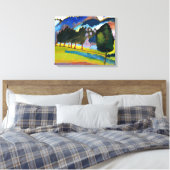 Kandinsky - Landschap met Rolling Hills Canvas Afdruk (Insitu (Slaapkamer))